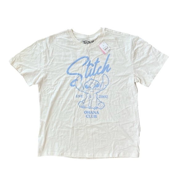 Disney Tops - Disney Stitch "Ohana Club" Graphic Tee – Size M – NEW WITH TAGS